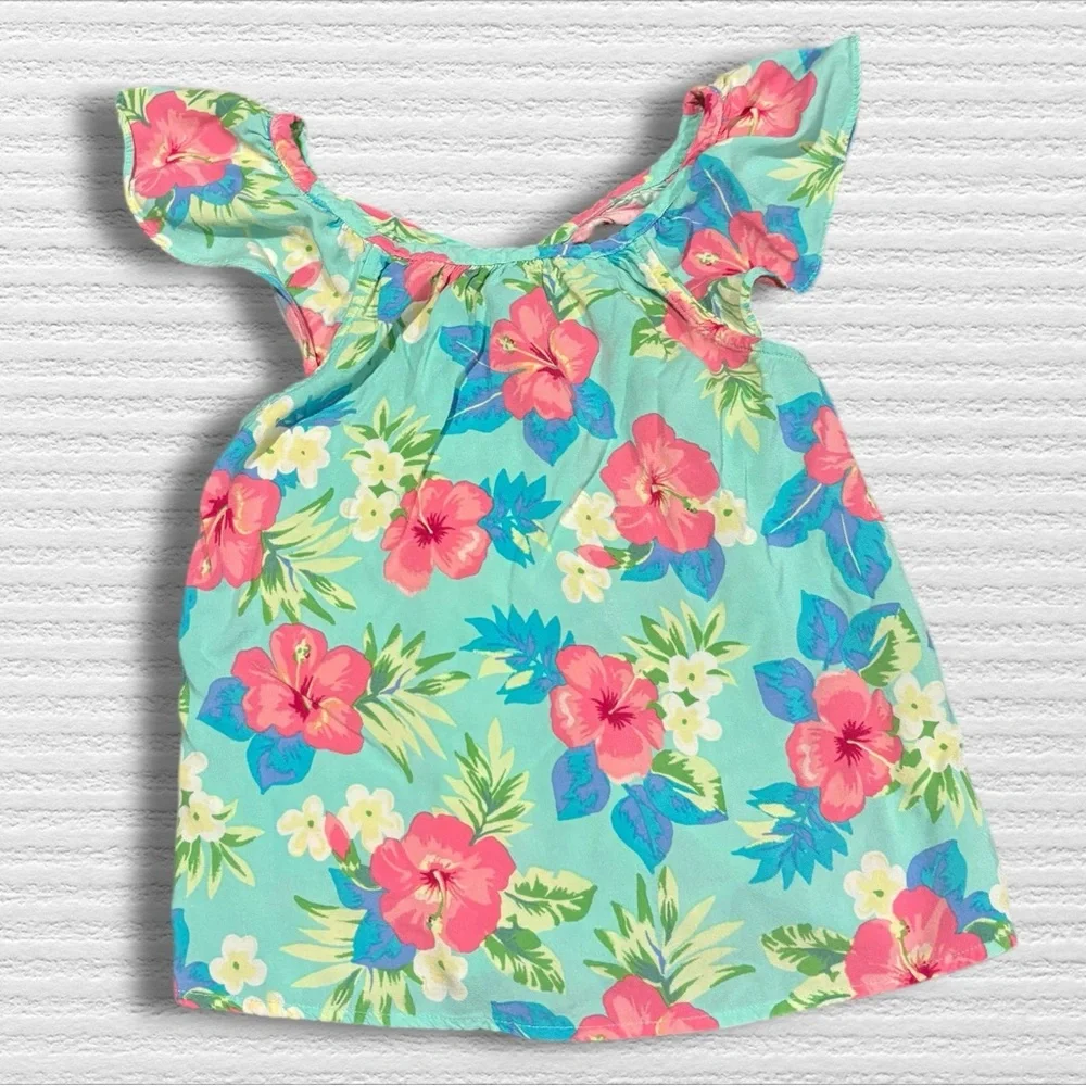 Blouse Top Children’s Place Soft Sage (light Green) Floral